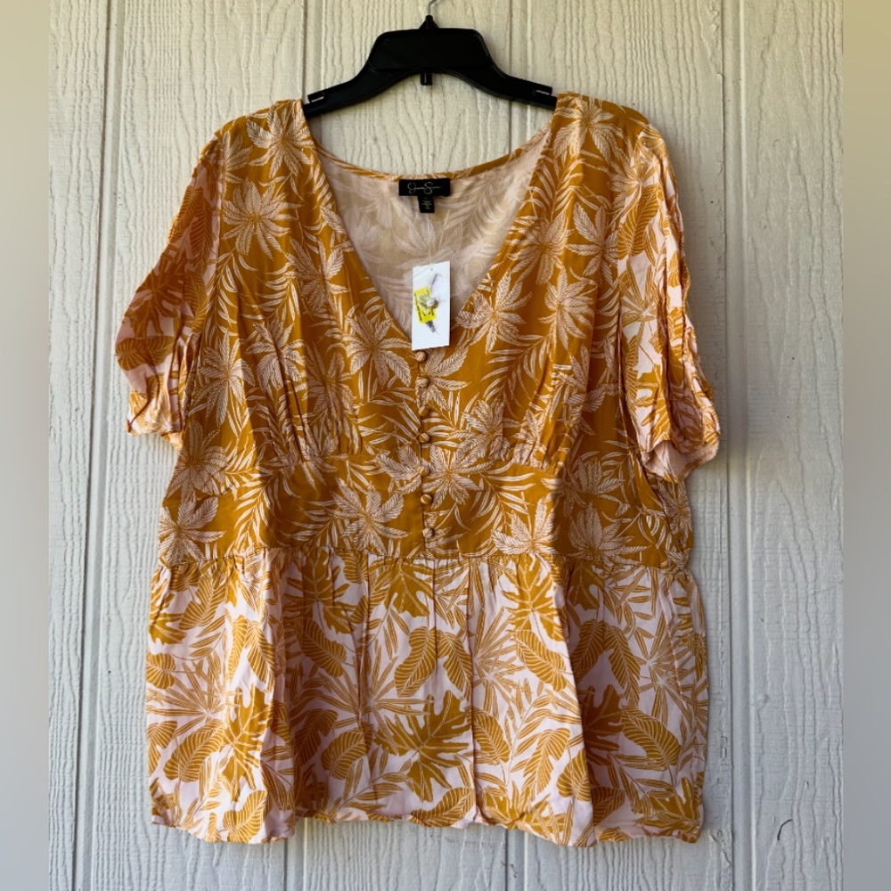 Jessica Simpson Plus Size Short Sleeve Top